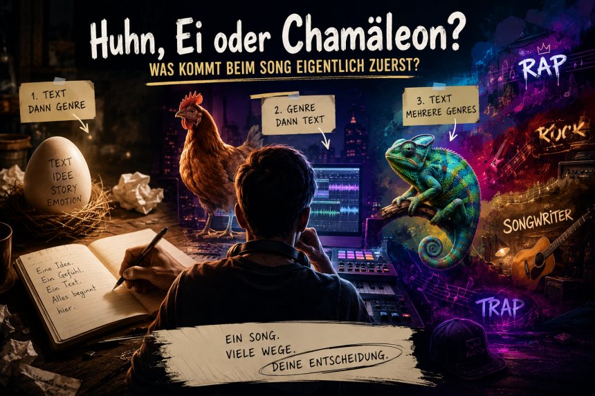 Huhn, Ei oder Chamäleon? Was kommt beim Song eigentlich zuerst?