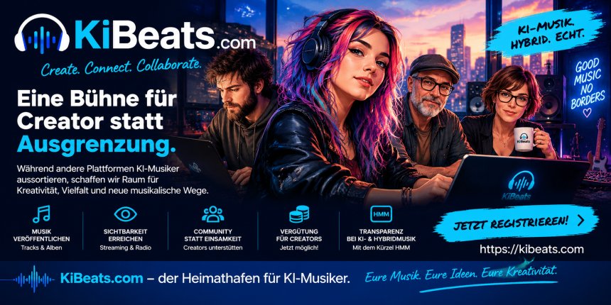 KiBeats.com schafft eine Bühne für KI-Musiker und Hybrid-Creator